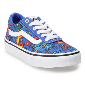 Vans Kids Ward Dragon Print Canvas Sneakers