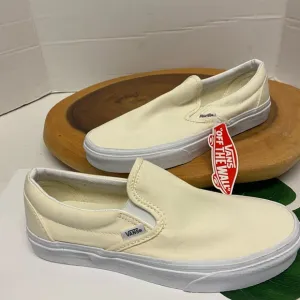 Vans Lace free Classic Canvas Vanilla Cream Sneakers NWT