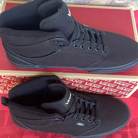 Vans Men’s Atwood Hi(Canvas) Black/BlackVN0A38BV186 Sneakers