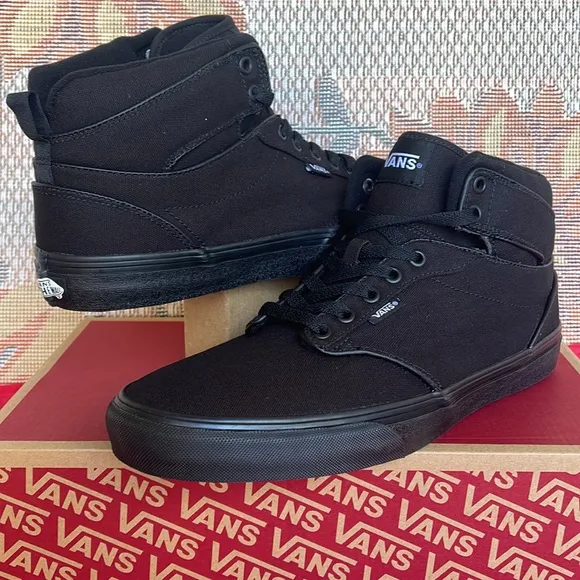Vans Men’s Atwood Hi(Canvas) Black/BlackVN0A38BV186 Sneakers