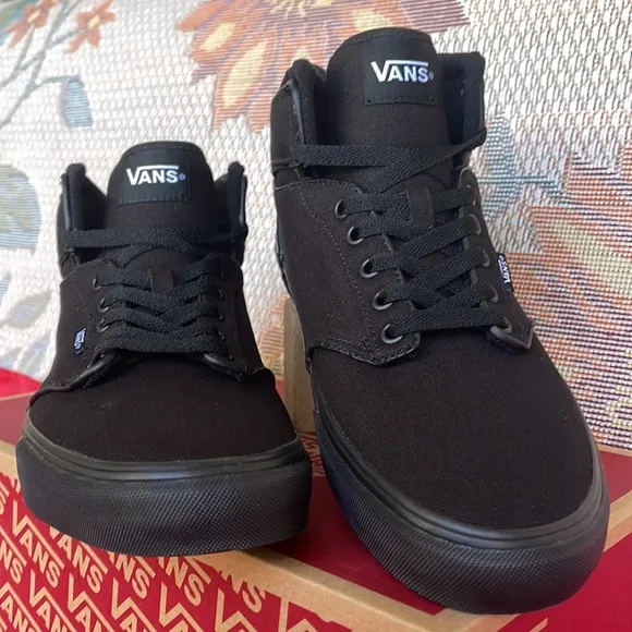 Vans Men’s Atwood Hi(Canvas) Black/BlackVN0A38BV186 Sneakers