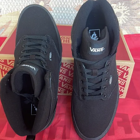 Vans Men’s Atwood Hi(Canvas) Black/BlackVN0A38BV186 Sneakers