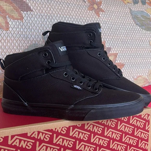 Vans Men’s Atwood Hi(Canvas) Black/BlackVN0A38BV186 Sneakers