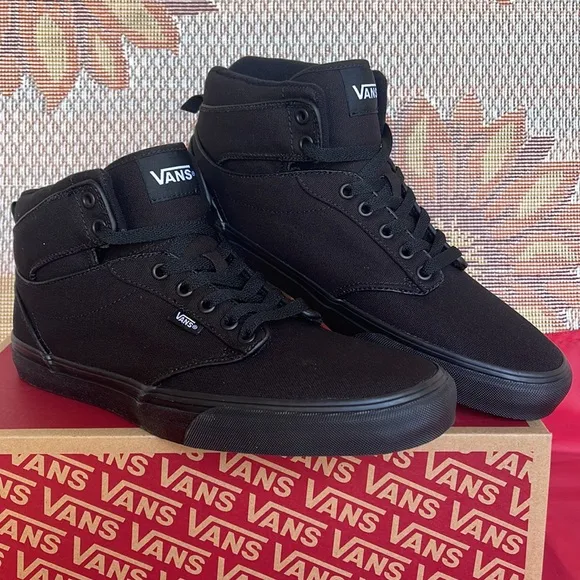 Vans Men’s Atwood Hi(Canvas) Black/BlackVN0A38BV186 Sneakers