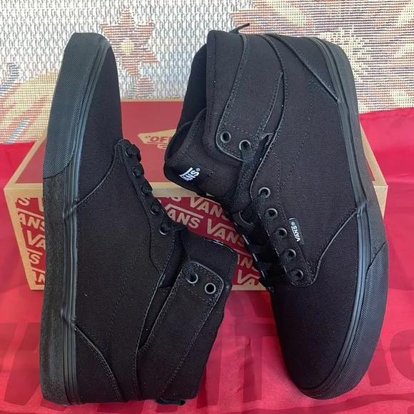 Vans Men’s Atwood Hi(Canvas) Black/BlackVN0A38BV186 Sneakers