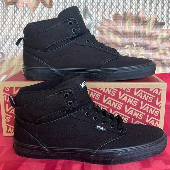 Vans Men’s Atwood Hi(Canvas) Black/BlackVN0A38BV186 Sneakers