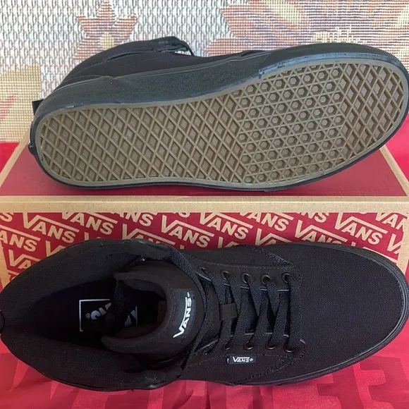 Vans Men’s Atwood Hi(Canvas) Black/BlackVN0A38BV186 Sneakers