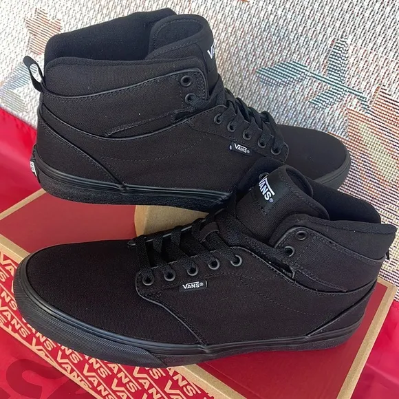 Vans Men’s Atwood Hi(Canvas) Black/BlackVN0A38BV186 Sneakers