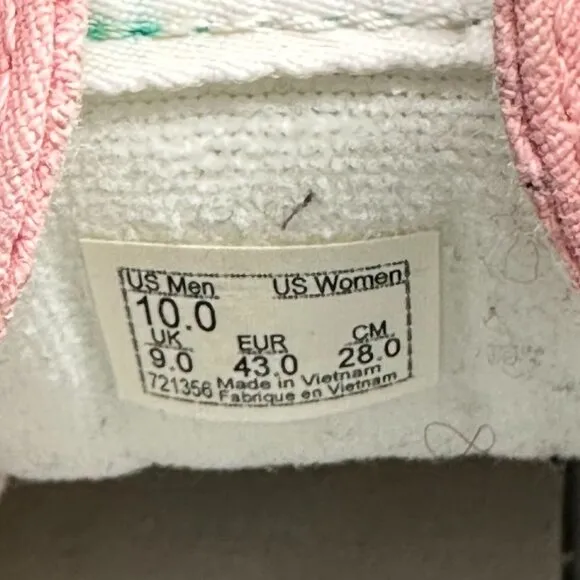 Vans Mens SK8-Hi Canvas Pink/ Turquoise  Sz 10