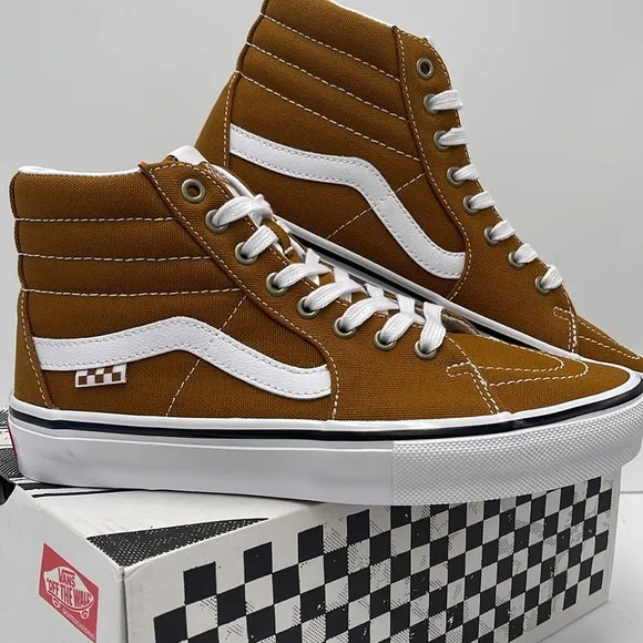 Vans Men’s Skate Sk8-Hi Canvas Golden BrownVN0A5FCC1M7 Sneakers