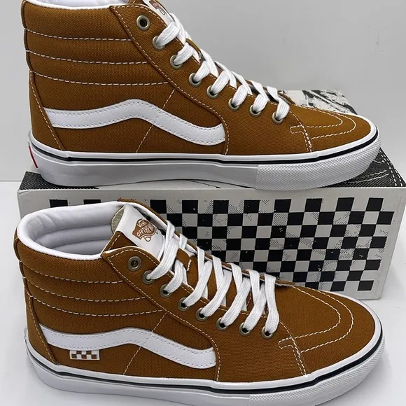 Vans Men’s Skate Sk8-Hi Canvas Golden BrownVN0A5FCC1M7 Sneakers