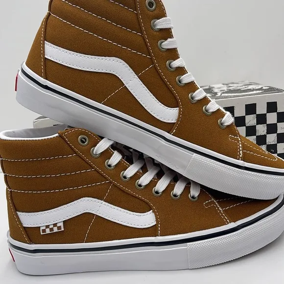Vans Men’s Skate Sk8-Hi Canvas Golden BrownVN0A5FCC1M7 Sneakers