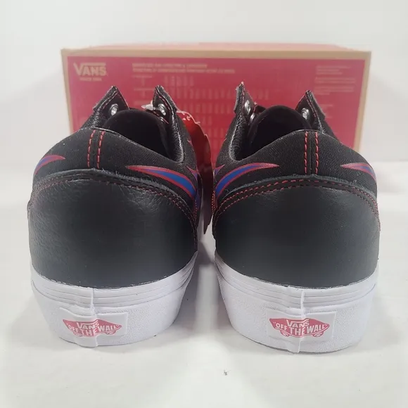 Vans Old Skool Racer Black Red Sneakers Men's Size 11.5