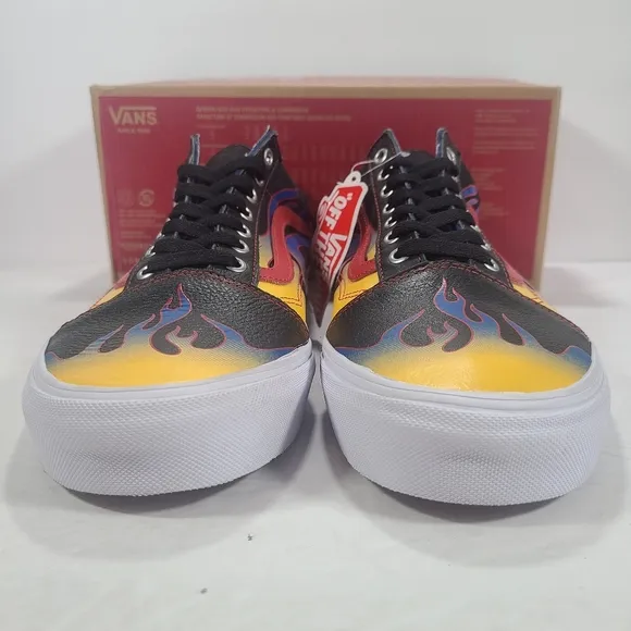 Vans Old Skool Racer Black Red Sneakers Men's Size 11.5