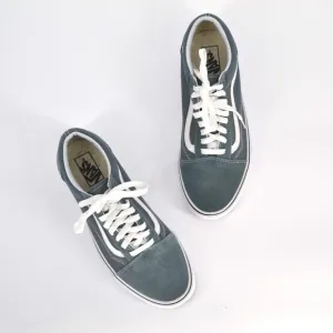 VANS Old Skool Suede and Canvas Lo Sneakers Theory Stormy Weather Blue Men's 10