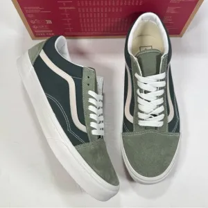 Vans Old Skool Tri-Tone Green Sneakers Men Size 10.5