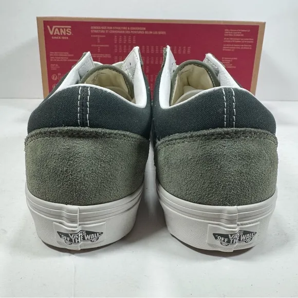Vans Old Skool Tri-Tone Green Sneakers Men Size 10.5