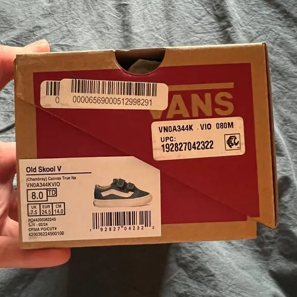 Vans Old Skool V Chambray Canvas Sneakers