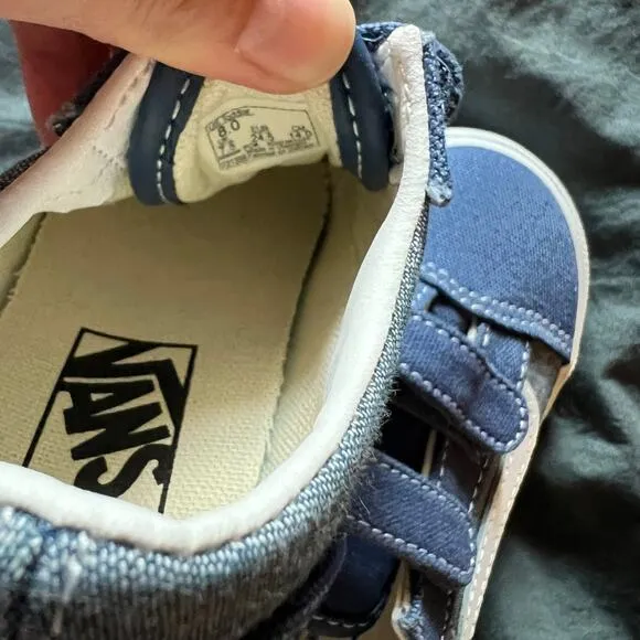 Vans Old Skool V Chambray Canvas Sneakers