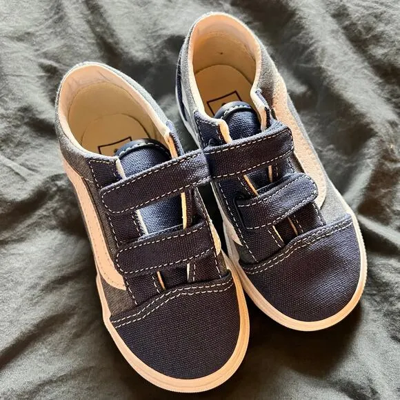 Vans Old Skool V Chambray Canvas Sneakers