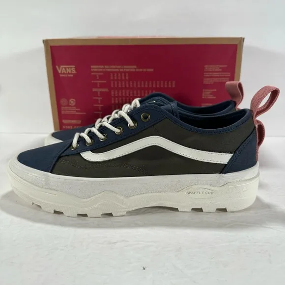 Vans Sentry Old Skool Waxed Canvas Forest Night Platform Sneakers Women Size 10