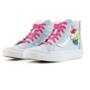 VANS ~SEQUIN PATCH HI-ZIP SNEAKERS (NWT)