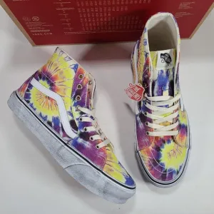 Vans Sk8-Hi Tapered Washed Tie Dye Sneakers Men Size 9.5 Women Size 11.0