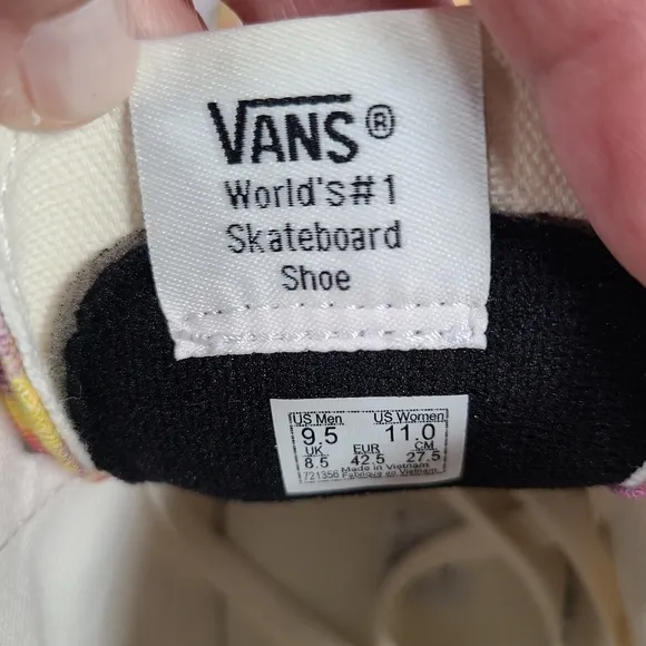 Vans Sk8-Hi Tapered Washed Tie Dye Sneakers Men Size 9.5 Women Size 11.0