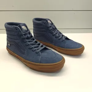 Vans SK8-Hi Vintage Blue Gum Suede Canvas Skateboard Sneakers size Men's 10