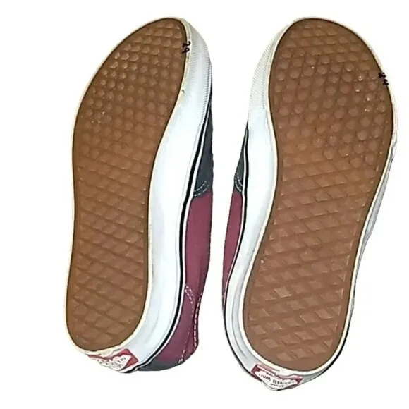 Vans Skateboarding Colorblock Sneakers in Asphalt/Pomegranate