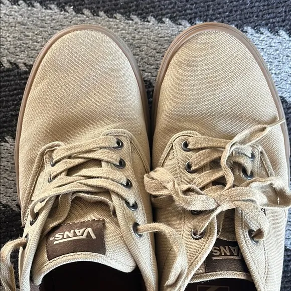 Vans Tan Canvas Sneakers Men size 10