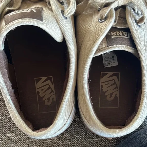 Vans Tan Canvas Sneakers Men size 10