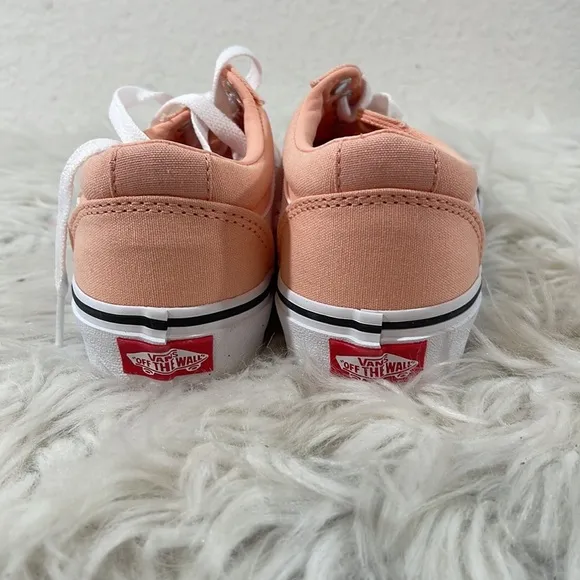 VANS Ward Canvas Tropical Peach Women’s Sneakers Old Skool Shoe Size 5 NEW