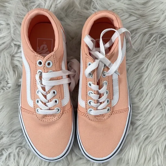 VANS Ward Canvas Tropical Peach Women’s Sneakers Old Skool Shoe Size 5 NEW