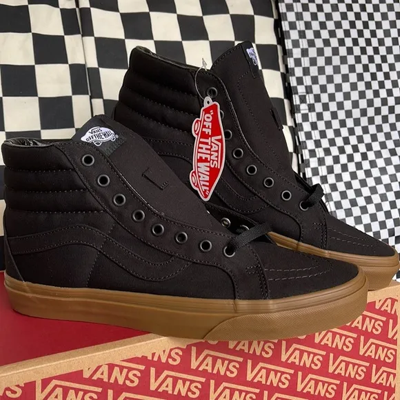 Vans WMNS Sk8-Hi Reissue Canvas Gum Black/Light Gum  sneakers