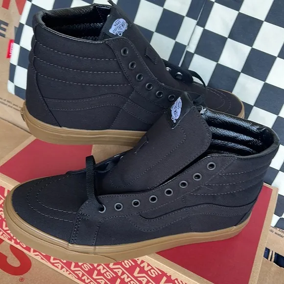 Vans WMNS Sk8-Hi Reissue Canvas Gum Black/Light Gum  sneakers