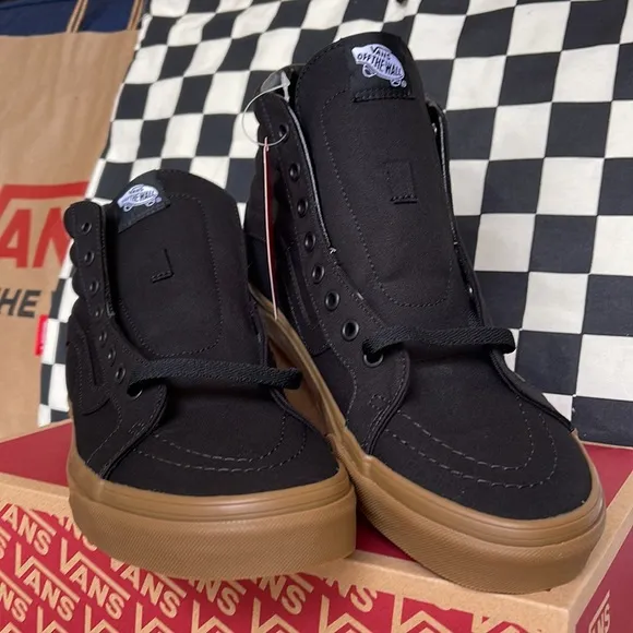 Vans WMNS Sk8-Hi Reissue Canvas Gum Black/Light Gum  sneakers