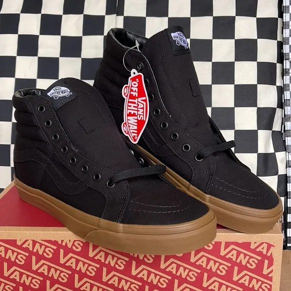 Vans WMNS Sk8-Hi Reissue Canvas Gum Black/Light Gum  sneakers