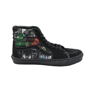 Vans X Disney Sk8-Hi Sneakers Black Size 10 Mens Canvas &amp; Suede Evil Queen