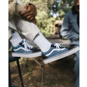 VANS X Kids of Immigrants Old Skool Lo Sneakers Suede Canvas Navy Blue Men's 10