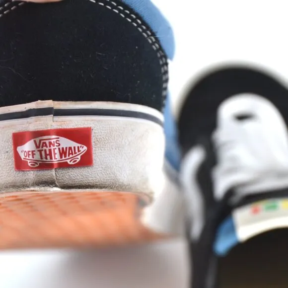 VANS X Kids of Immigrants Old Skool Lo Sneakers Suede Canvas Navy Blue Men's 10