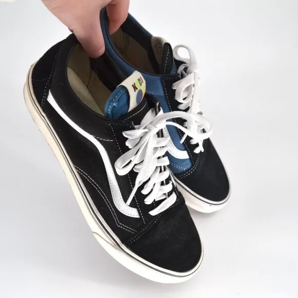 VANS X Kids of Immigrants Old Skool Lo Sneakers Suede Canvas Navy Blue Men's 10