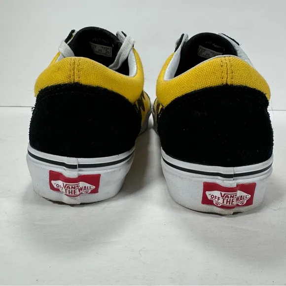 Vans X Peanuts Old Skool Charlie Brown Yellow Black Sneakers Women’s Size 7