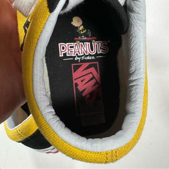 Vans X Peanuts Old Skool Charlie Brown Yellow Black Sneakers Women’s Size 7