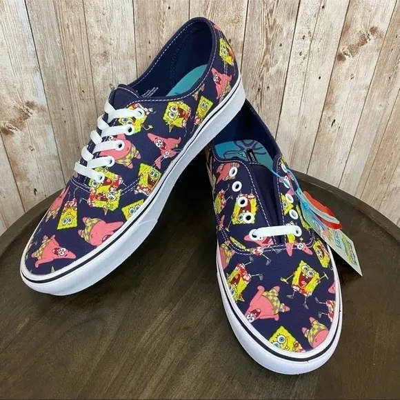 Vans x SpongeBob Comfycush Authentic Alohabob Limited Edition Shoe Size 11.5 Men