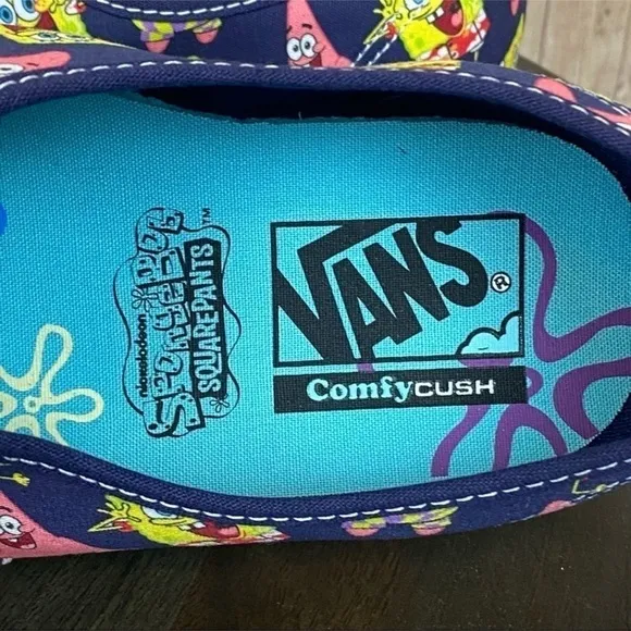 Vans x SpongeBob Comfycush Authentic Alohabob Limited Edition Shoe Size 11.5 Men