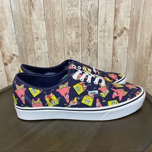 Vans x SpongeBob Comfycush Authentic Alohabob Limited Edition Shoe Size 11.5 Men