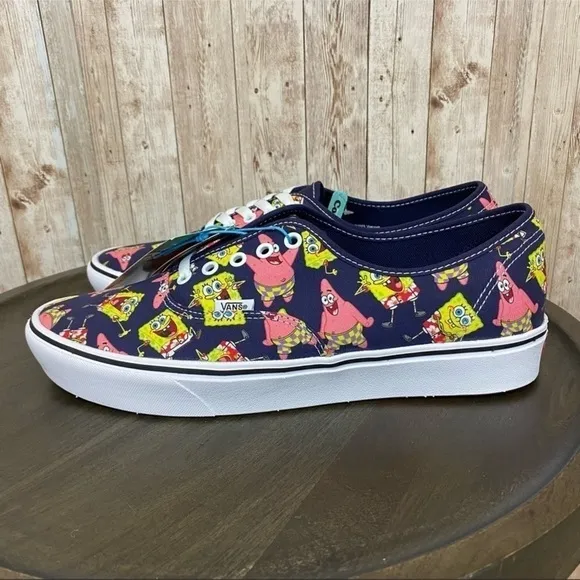 Vans x SpongeBob Comfycush Authentic Alohabob Limited Edition Shoe Size 11.5 Men