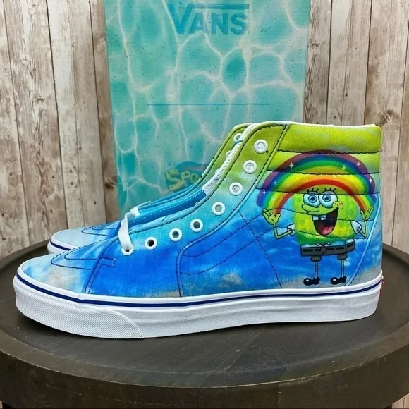 Vans x SpongeBob Sk8-Hi Imaginaaation High Top Sneakers Size 11.5 Men
