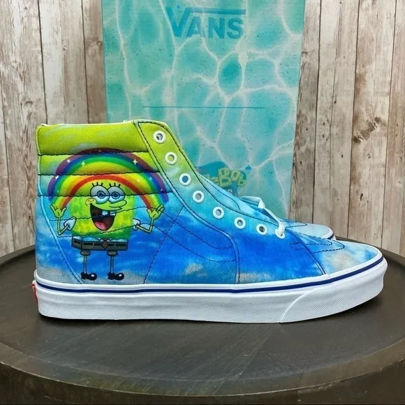Vans x SpongeBob Sk8-Hi Imaginaaation High Top Sneakers Size 11.5 Men